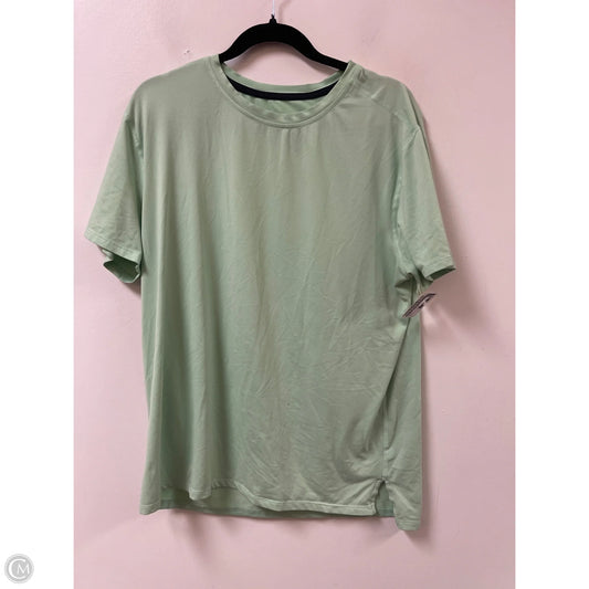 Athletic Top Short Sleeve By All In Motion In Green, Size: L