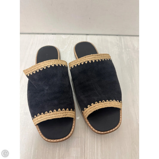 Sandals Flats By Vince In Navy, Size: 8.5