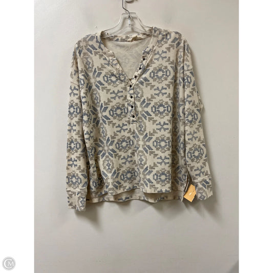 Top Long Sleeve By Lucky Brand In Cream, Size: S
