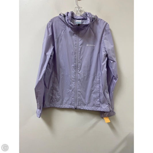 Jacket Windbreaker By Columbia In Purple, Size: Xl