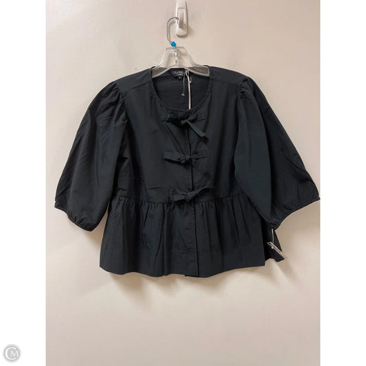 Top Long Sleeve By Velvet Heart In Black, Size: M