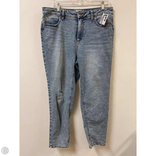 Jeans Straight By Time And Tru In Blue Denim, Size: 12