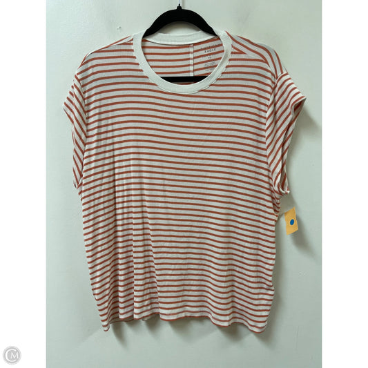Top Short Sleeve By American Eagle In Striped Pattern, Size: Xl