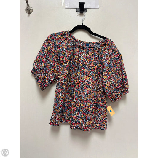 Top Short Sleeve By Old Navy In Floral Print, Size: L