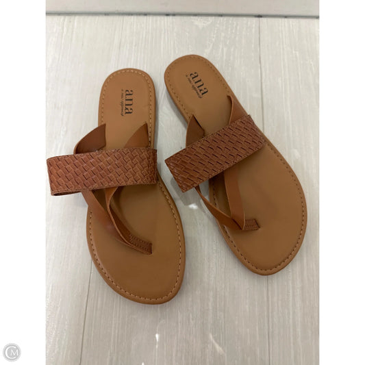 Sandals Flats By Ana In Brown, Size: 7