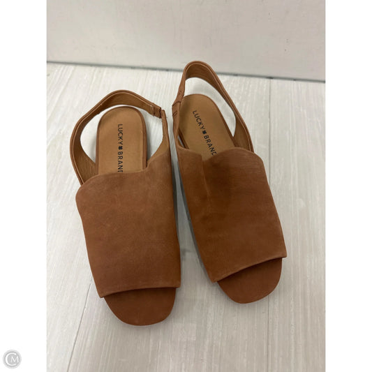 Shoes Flats By Lucky Brand In Brown, Size: 6.5