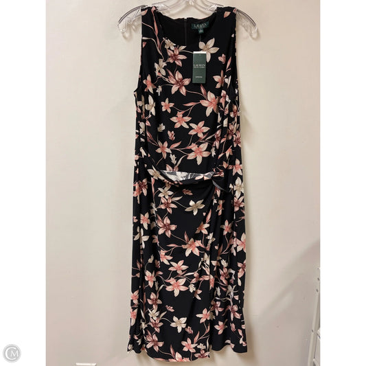 Dress Casual Midi By Lauren By Ralph Lauren In Black, Size: Xl