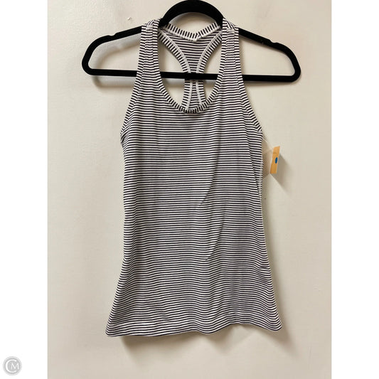 Athletic Tank Top By Lululemon In Striped Pattern, Size: M