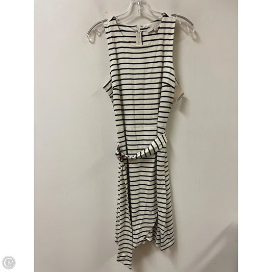 Dress Casual Midi By Loft In Striped Pattern, Size: S