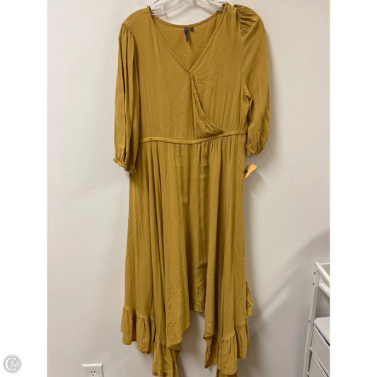 Dress Casual Maxi By Clothes Mentor In Yellow, Size: L