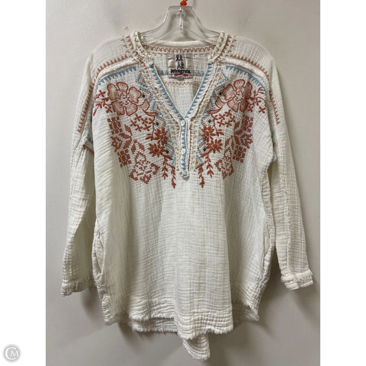 Top Long Sleeve By Johnny Was In White, Size: Xs