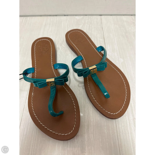 Sandals Designer By Tory Burch In Teal, Size: 6.5
