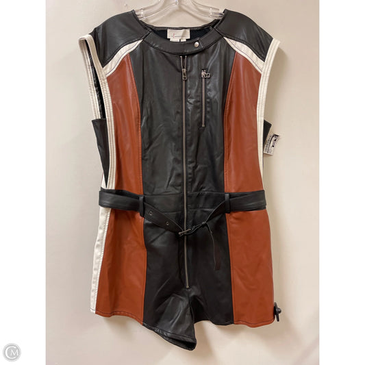 Romper By Anthropologie In Black & Brown, Size: Xl
