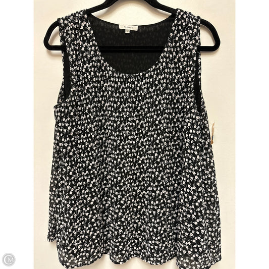 Top Sleeveless By Pleione In Black, Size: S