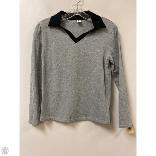 Top Long Sleeve By Clothes Mentor In Grey, Size: M