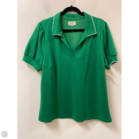 Top Short Sleeve By Umgee In Green, Size: Xl
