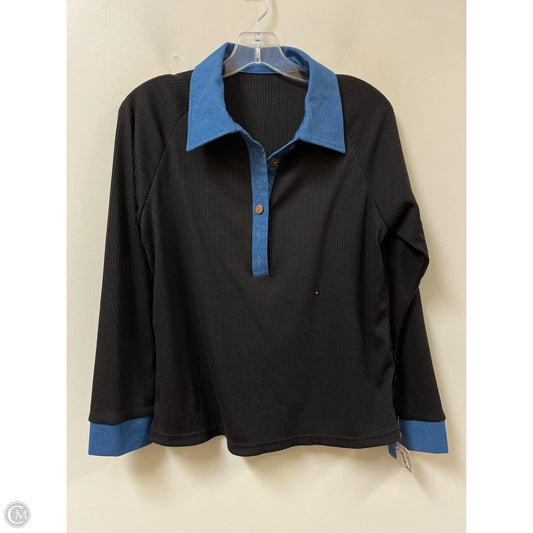 Top Long Sleeve By Clothes Mentor In Black, Size: M