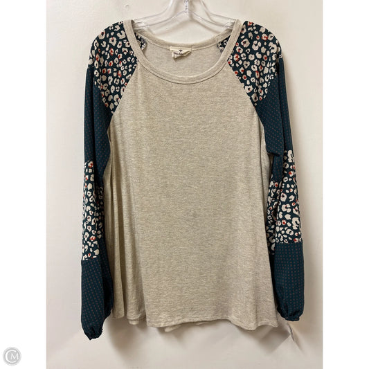 Top Long Sleeve By Betseys Boutique Shop In Green, Size: Xl