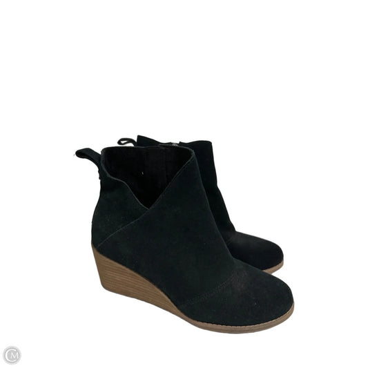 Boots Ankle Heels By Toms In Black, Size: 7.5