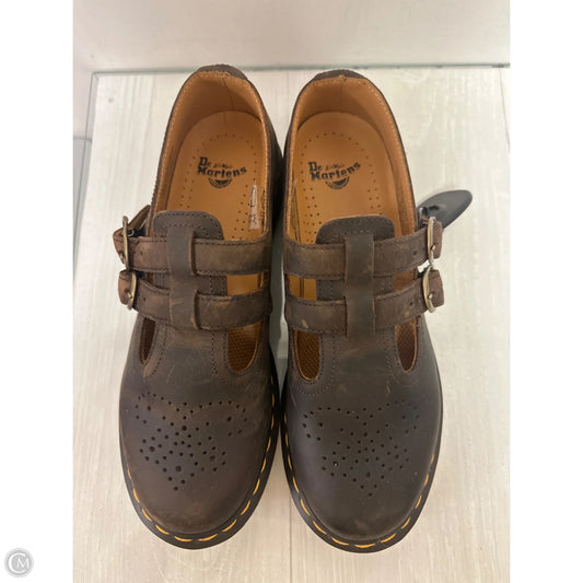 Shoes Flats By Dr Martens In Bronze, Size: 7