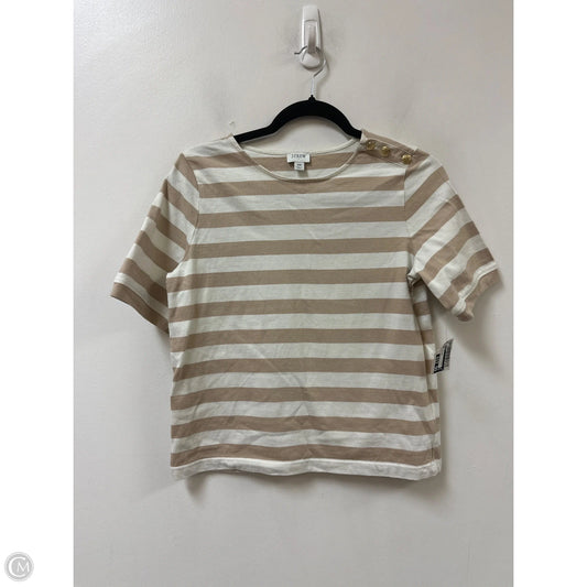 Top Short Sleeve By J. Crew In Striped Pattern, Size: Xs