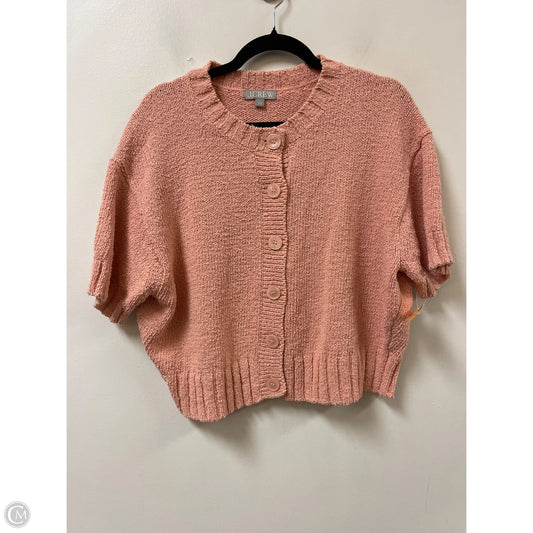 Sweater Cardigan By J. Crew In Peach, Size: L