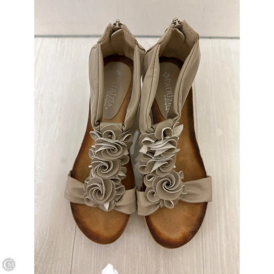 Sandals Heels Wedge By Spring Step In Cream, Size: 8