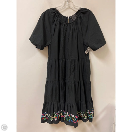 Dress Casual Midi By Johnny Was In Black, Size: L
