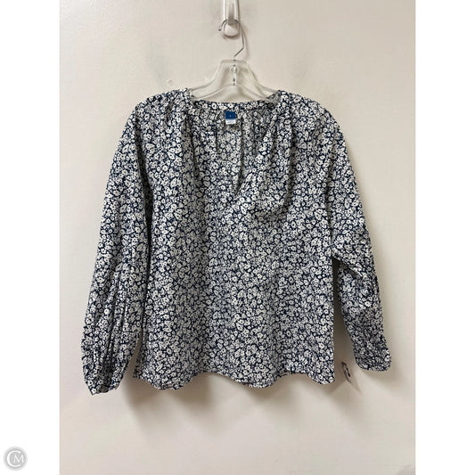 Top Long Sleeve By Old Navy In Navy, Size: S