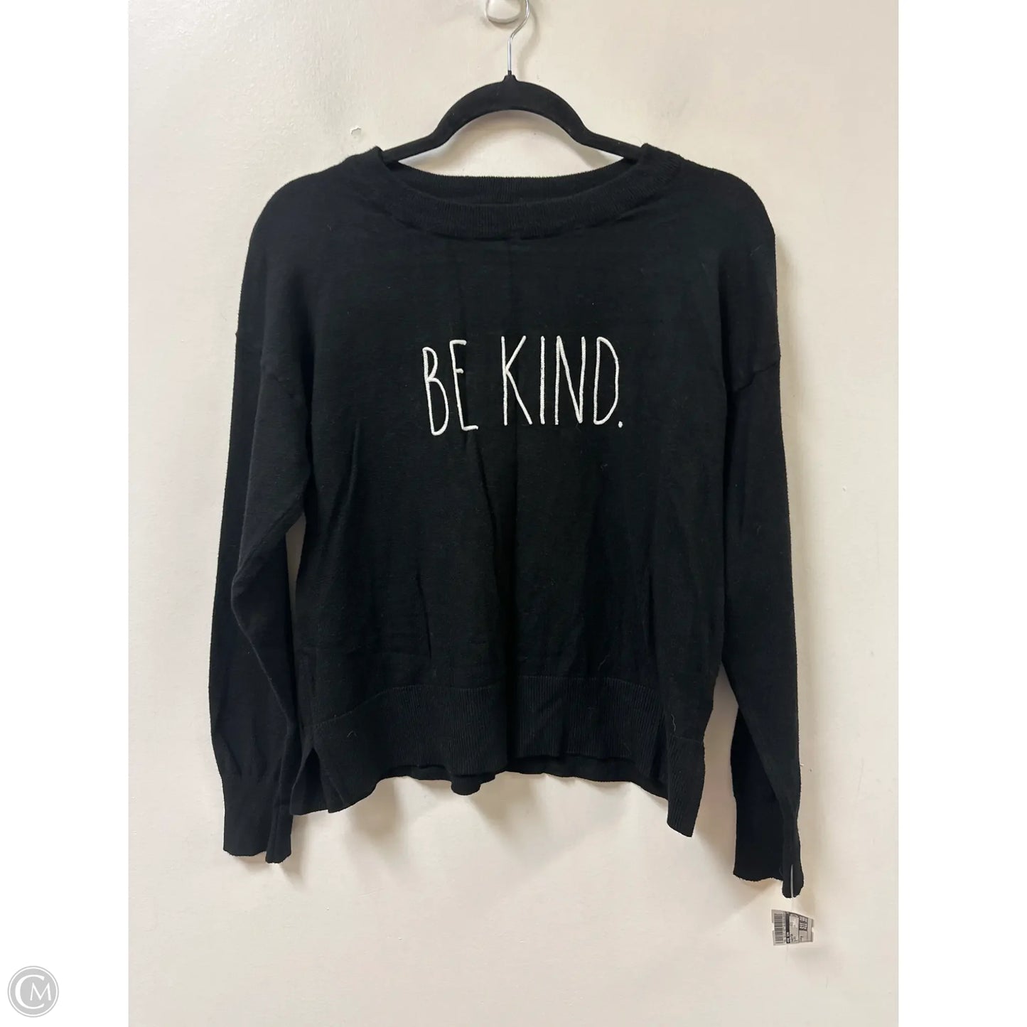 Sweater By Rae Dunn In Black, Size: M