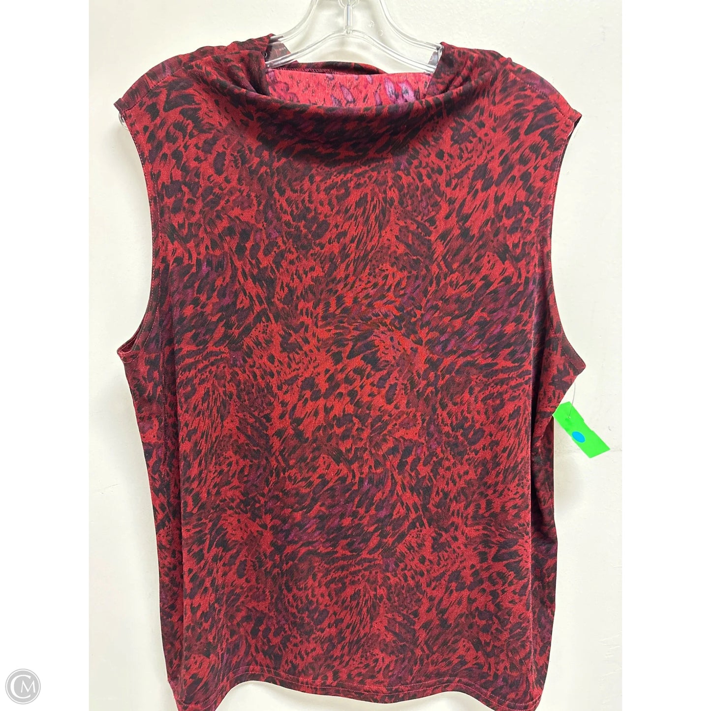 Top Sleeveless By Jkla California In Red, Size: Xl