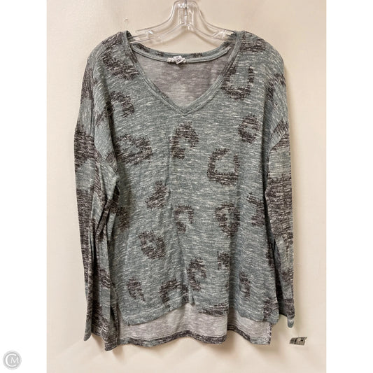 Top Long Sleeve By Tribal In Green, Size: L