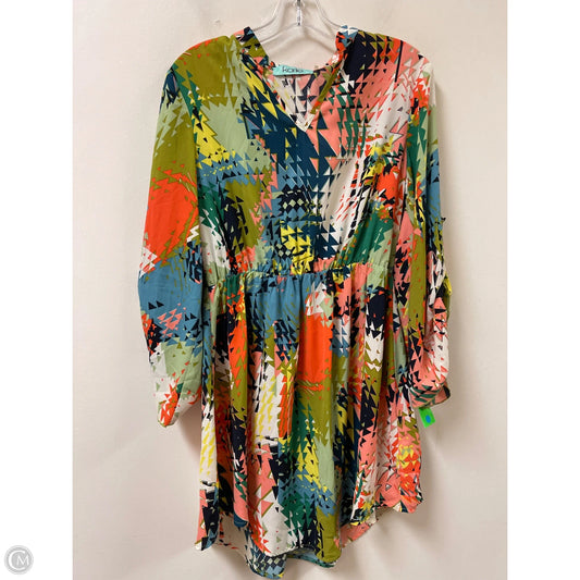 Dress Casual Midi By Karlie In Multi-colored, Size: L