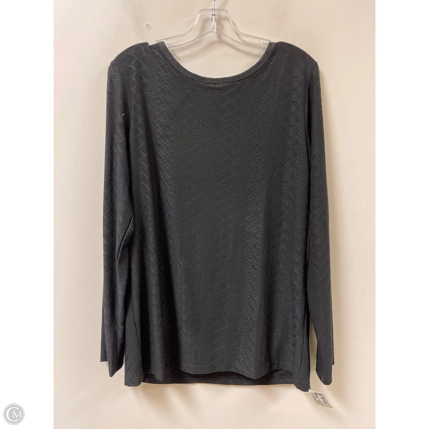 Top Long Sleeve By Clothes Mentor In Black, Size: L