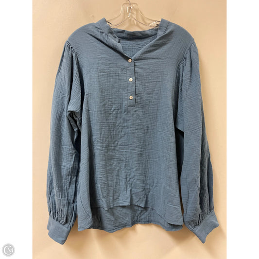 Top Long Sleeve By Clothes Mentor In Blue, Size: L