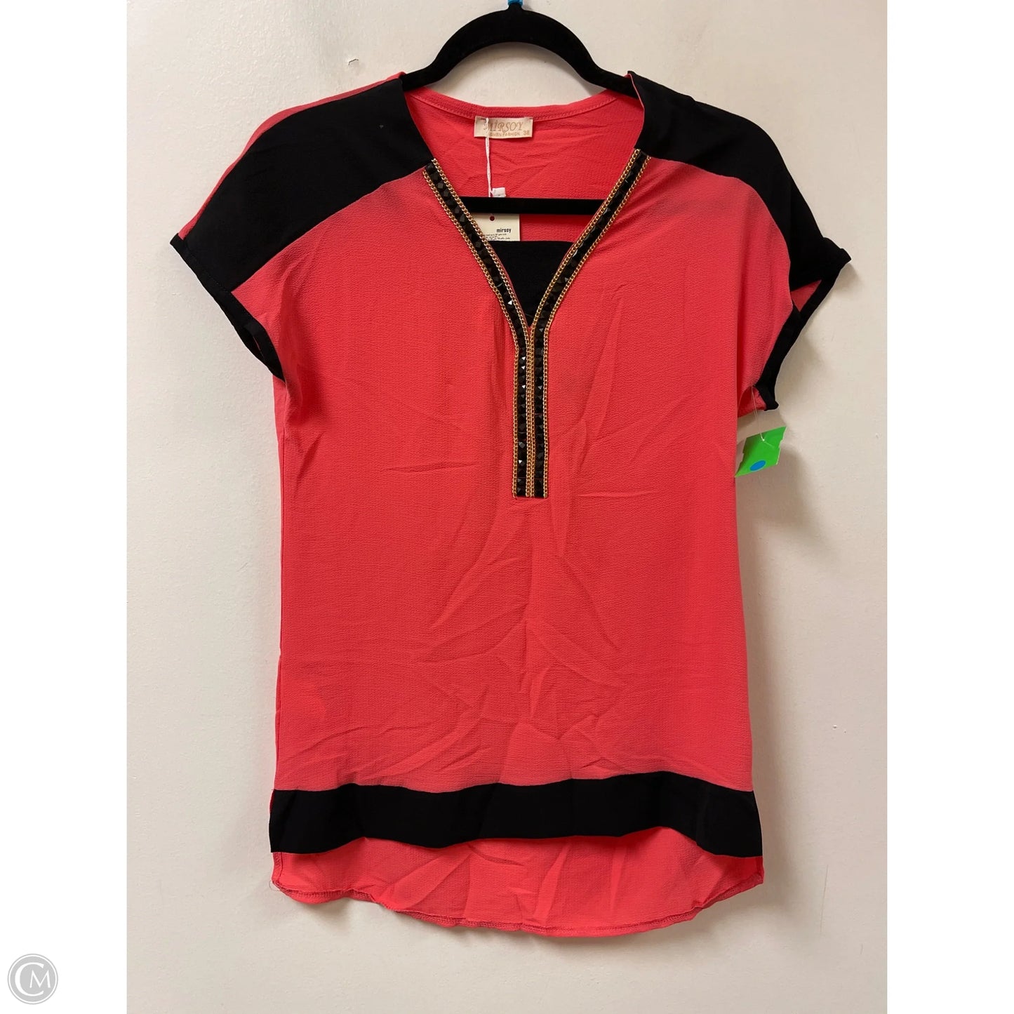 Top Short Sleeve By Clothes Mentor In Orange, Size: M