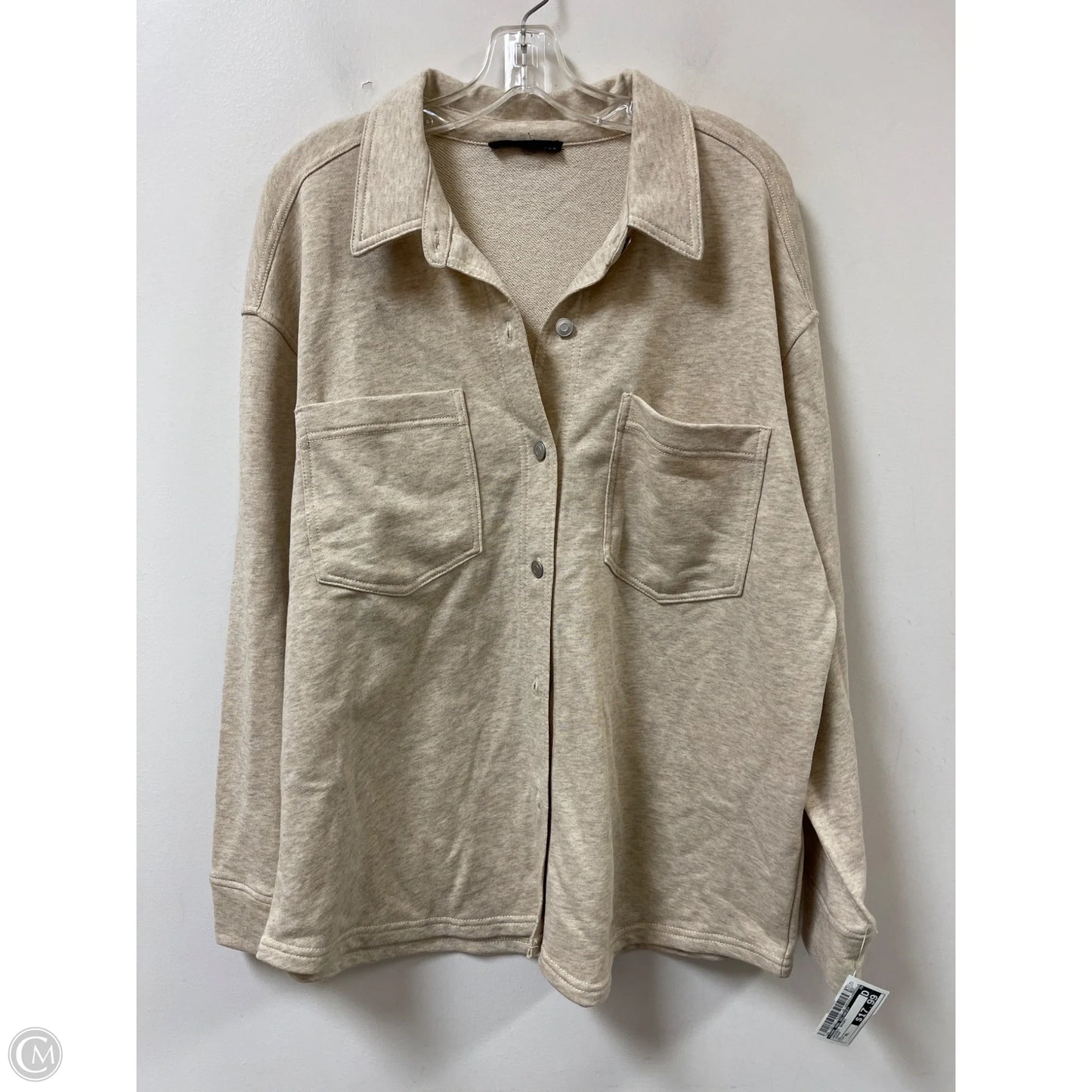 Jacket Shirt By Jane And Delancey In Cream, Size: Xl