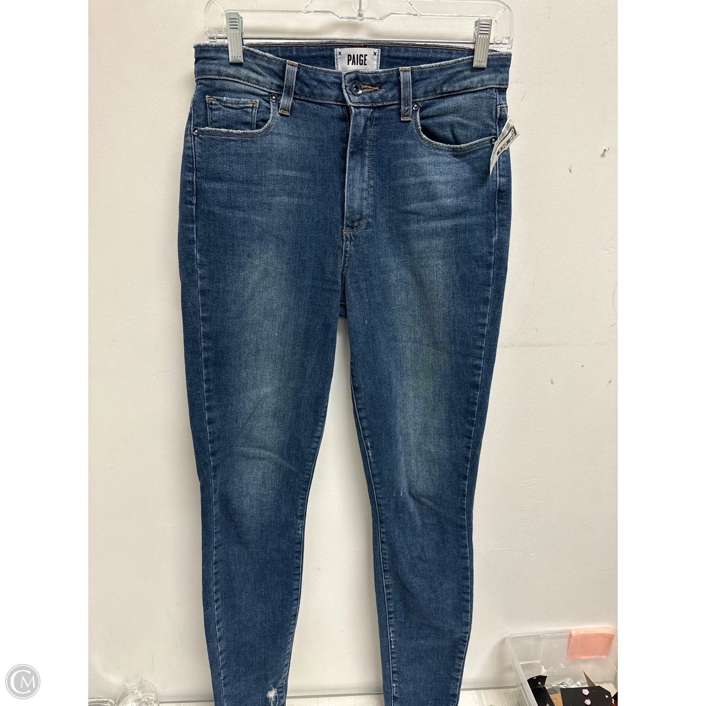 Jeans Skinny By Paige In Blue Denim, Size: 6
