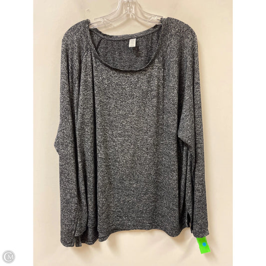 Top Long Sleeve By Old Navy In Grey, Size: 1x