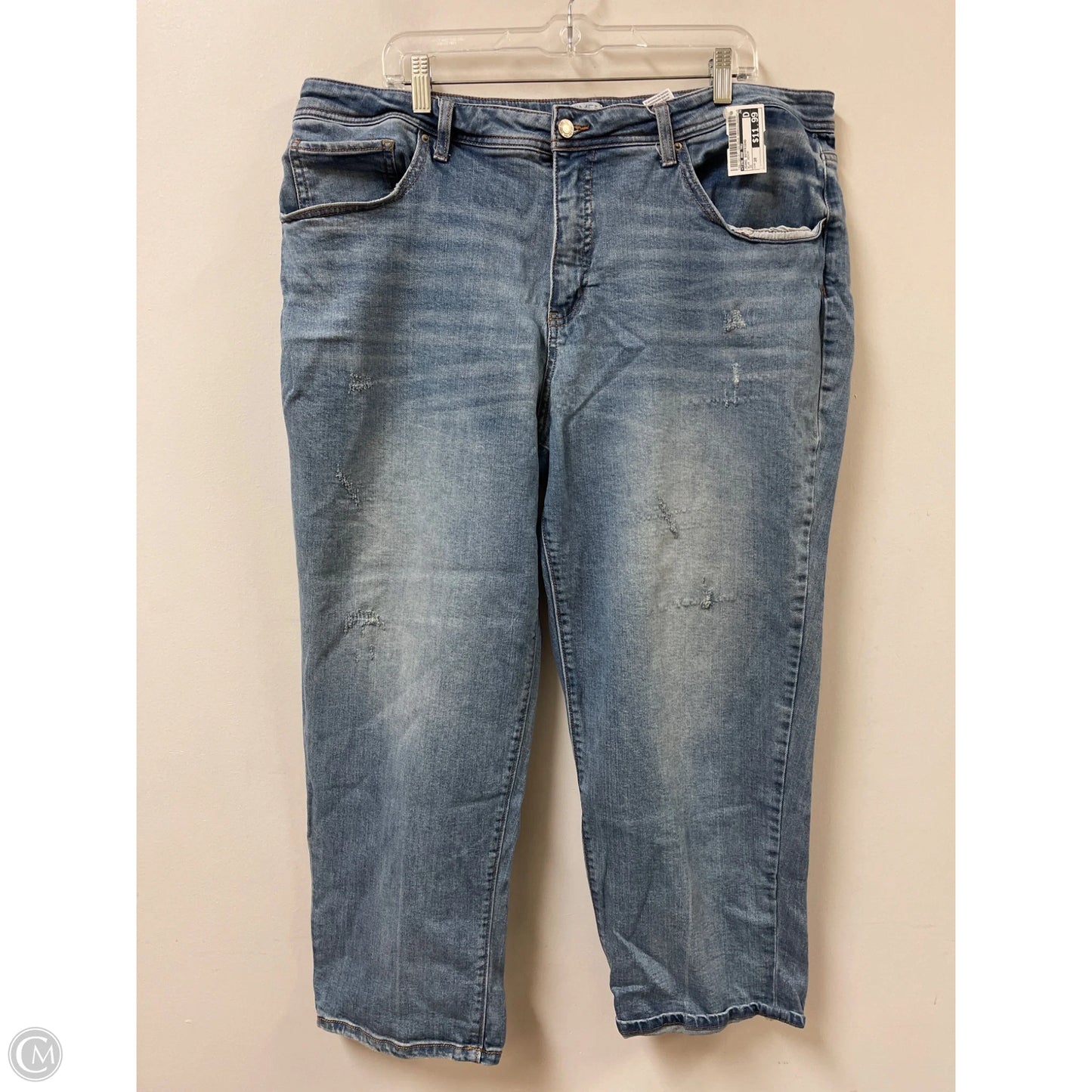 Jeans Boyfriend By Time And Tru In Blue Denim, Size: 20