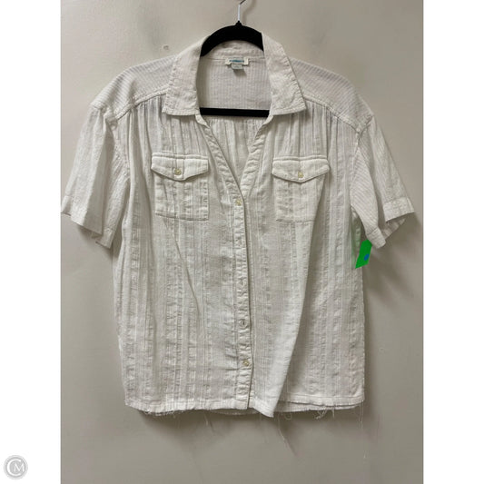 Blouse Short Sleeve By Sundance In White, Size: M