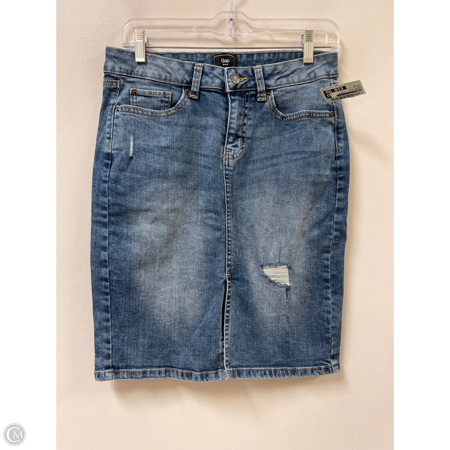 Skirt Mini & Short By Gap In Blue Denim, Size: 6