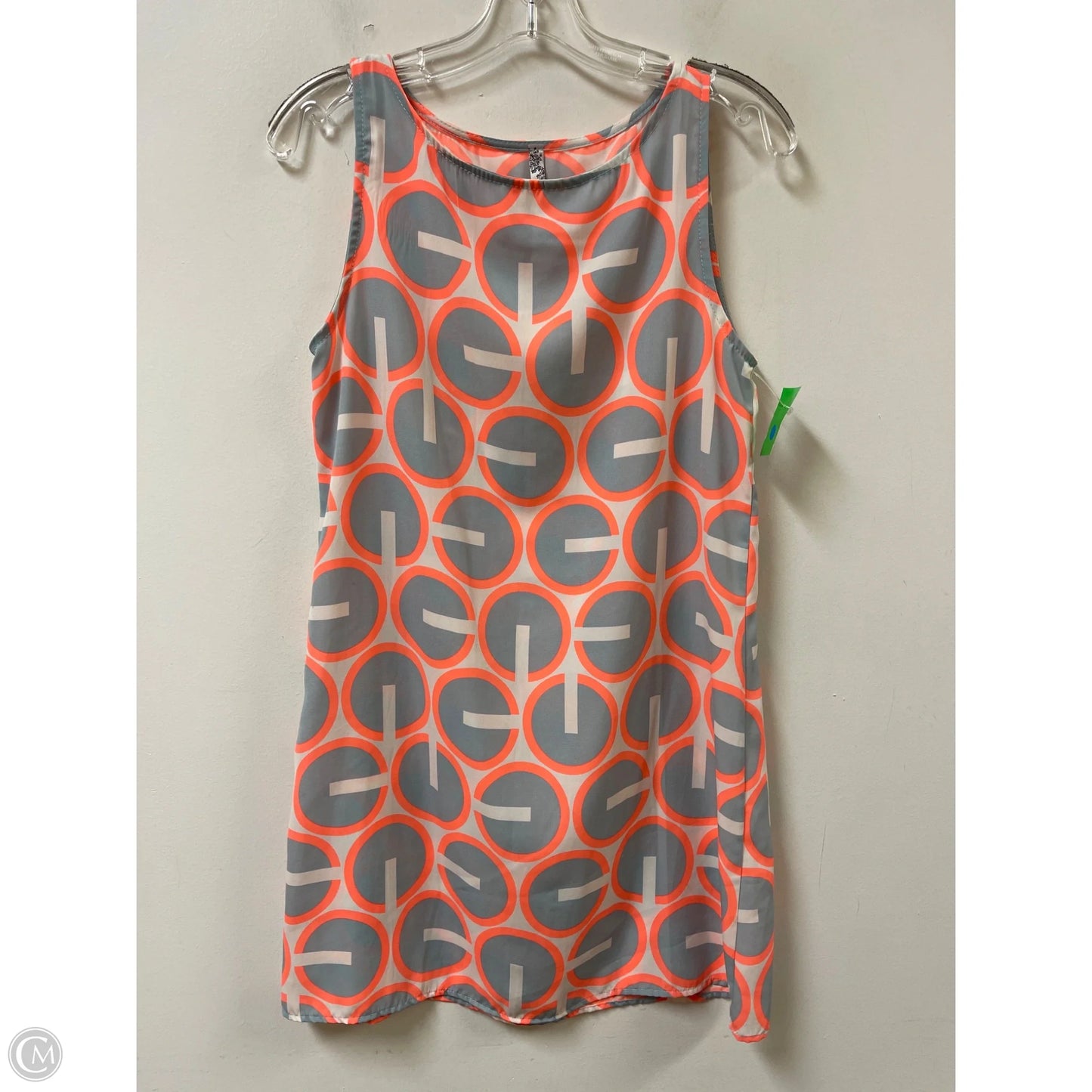 Dress Casual Midi By Yahada In Grey & Orange, Size: S