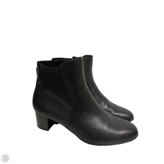 Boots Ankle Heels By Clarks In Black, Size: 10