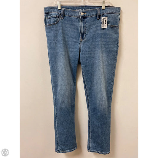 Jeans Boyfriend By Old Navy In Blue Denim, Size: 14