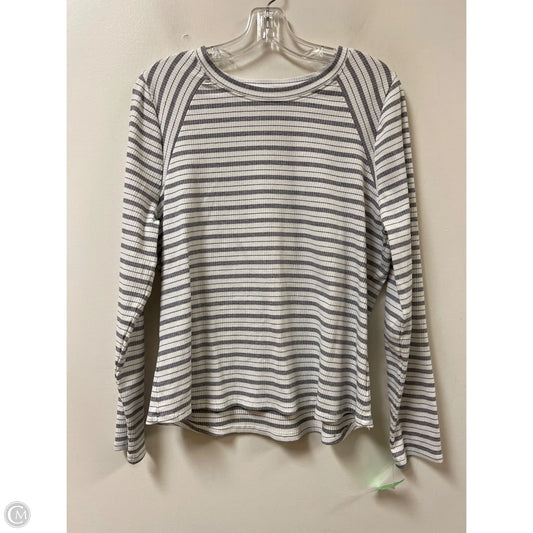 Top Long Sleeve By Wonderly In Striped Pattern, Size: 1x