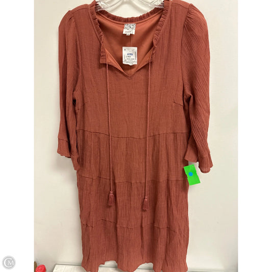Dress Casual Midi By Naif In Orange, Size: L