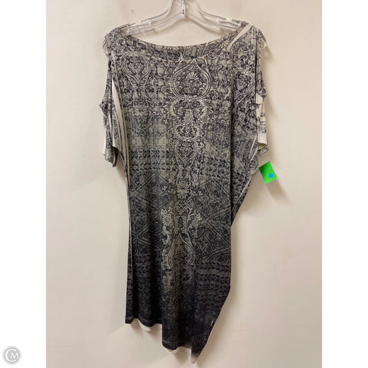 Dress Casual Midi By Clothes Mentor In Silver, Size: L