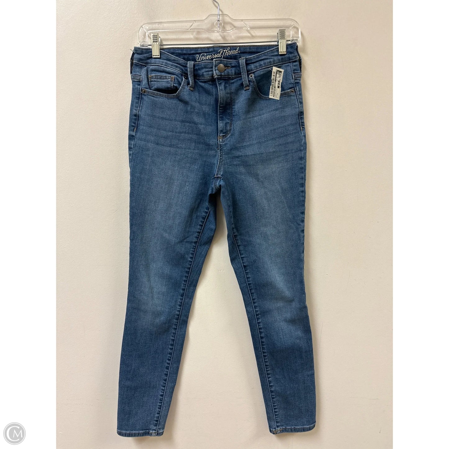 Jeans Skinny By Universal Thread In Blue Denim, Size: 6