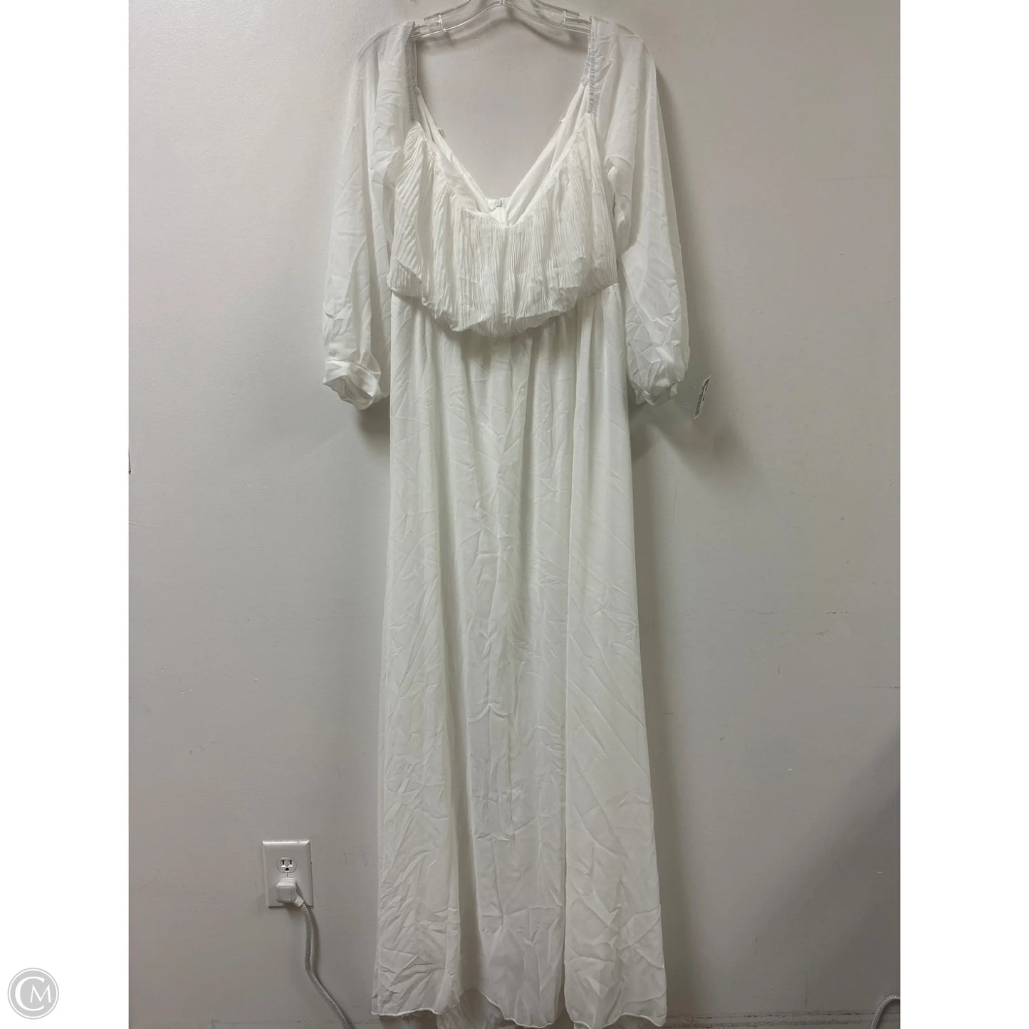 Dress Casual Maxi By Clothes Mentor In White, Size: Xl